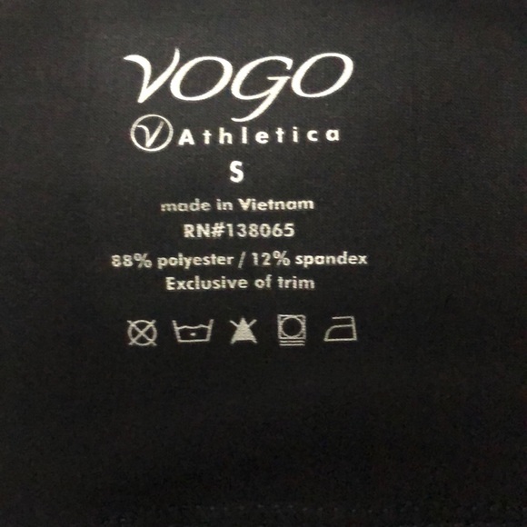 Vogo Blue Tie Dye Crop Legging - Picture 3 of 5